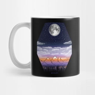 Mountains at sunset Mug